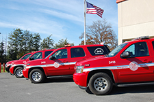 Red Emergency Sports Utility Vehicles
