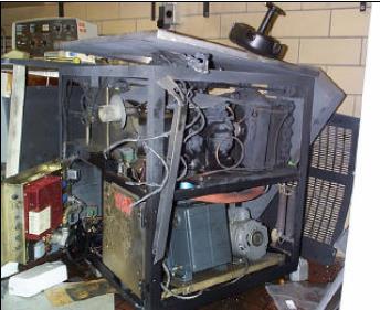 Destroyed centrifuge